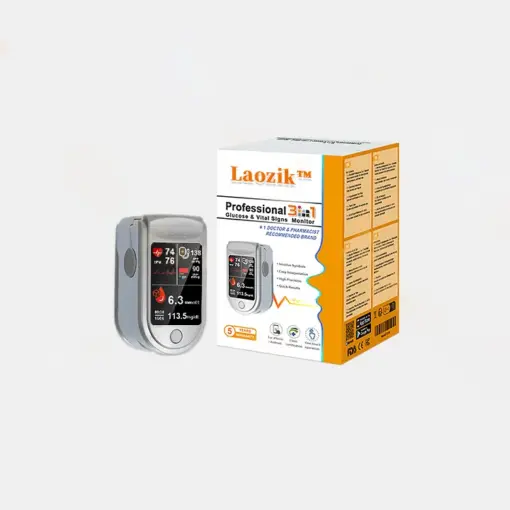 LaozikTM Professional 3in1 Glucose & Vital Signs Monitor