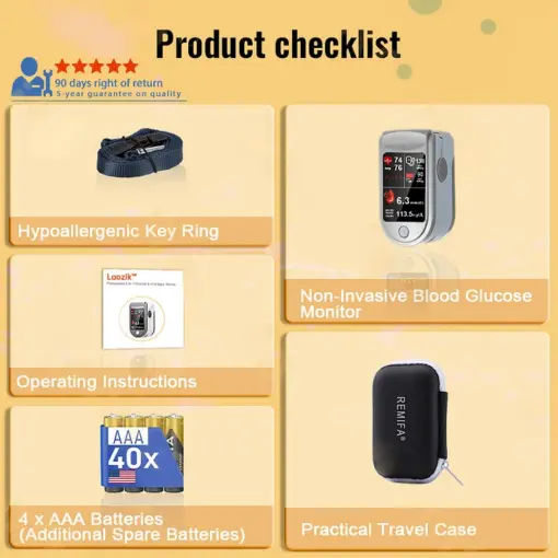 LaozikTM Professional 3in1 Glucose & Vital Signs Monitor - Image 5
