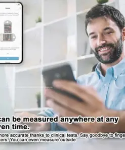 LaozikTM Professional 12in1 Glucose Vital Signs Monitor-Painless, Fast, Precise FDA-Backed(Made in California, USA)