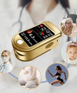 LaozikTM Professional 12in1 Glucose Vital Signs Monitor-Painless, Fast, Precise FDA-Backed(Made in California, USA)