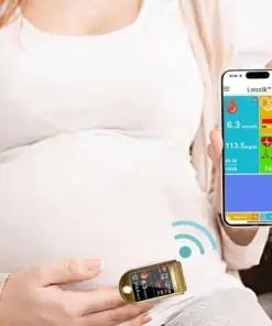 LaozikTM Professional 12in1 Glucose Vital Signs Monitor-Painless, Fast, Precise FDA-Backed(Made in California, USA)