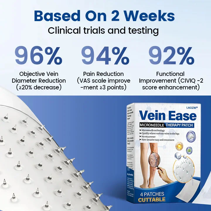 LAOZIK Vein Ease Microneedle Therapy Patch - Fast Effective and Non-Invasive Treatment for Varicose Veins Leg Swelling - Image 3